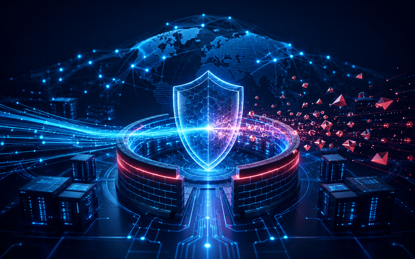 CDN ağı, web güvenlik duvarı ve DDoS koruması